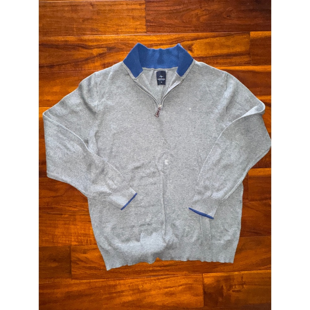 TailorByrd Quarter Zip Sweater Mens XL Trim Mock Neck Pullover